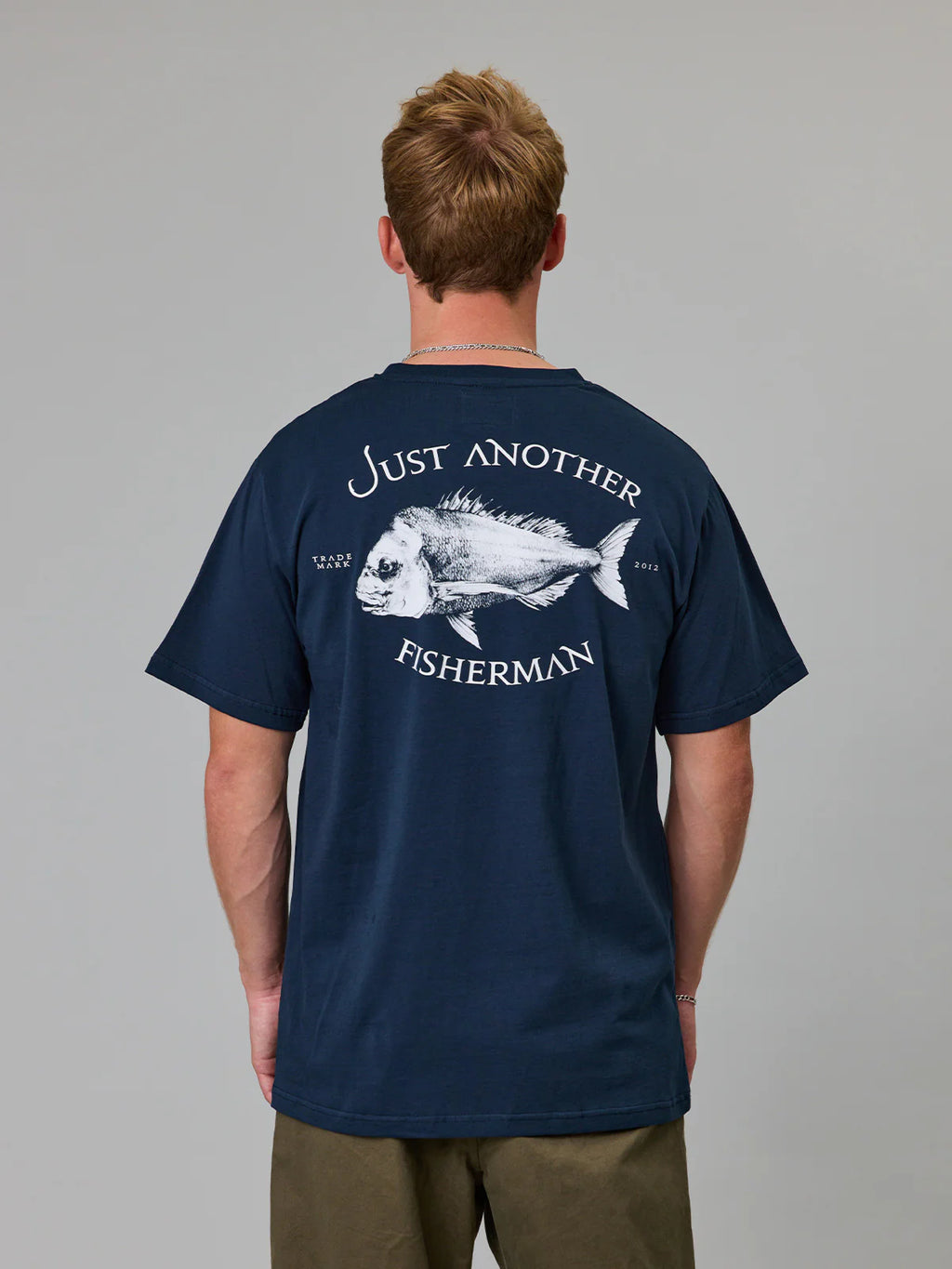 JUST ANOTHER FISHERMAN Snapper Sea Tee | Navy