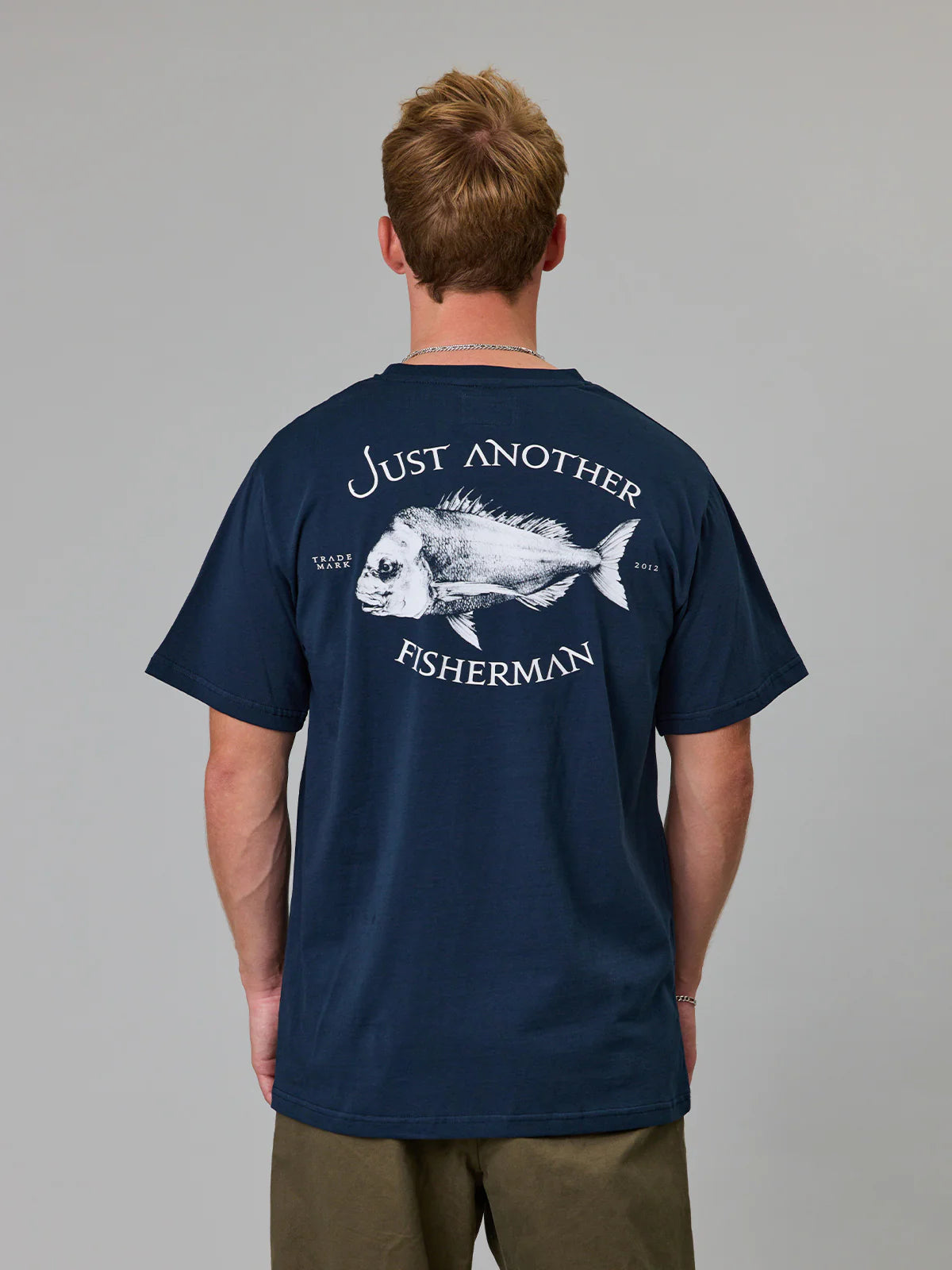 JUST ANOTHER FISHERMAN Snapper Sea Tee | Navy