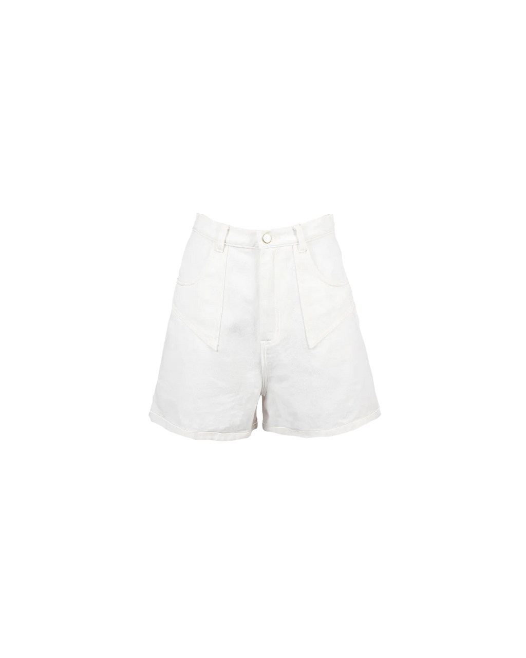 RUBY Clover Denim Short | White
