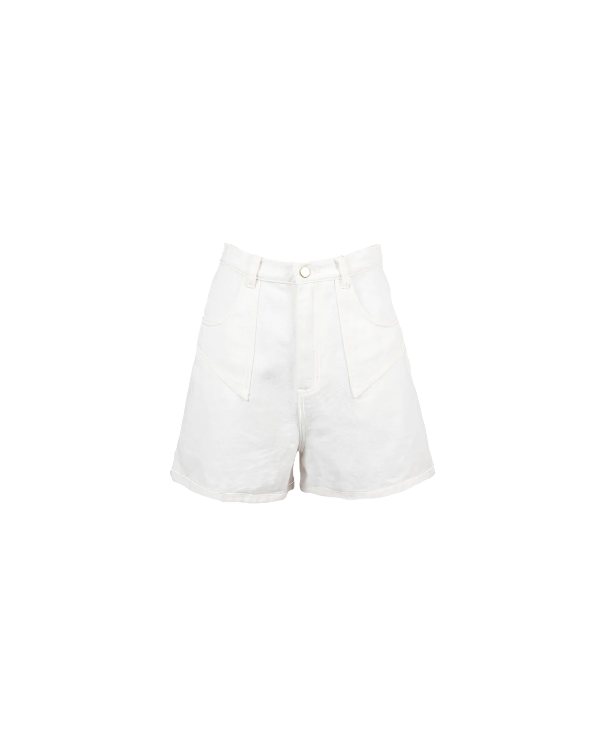 RUBY Clover Denim Short | White