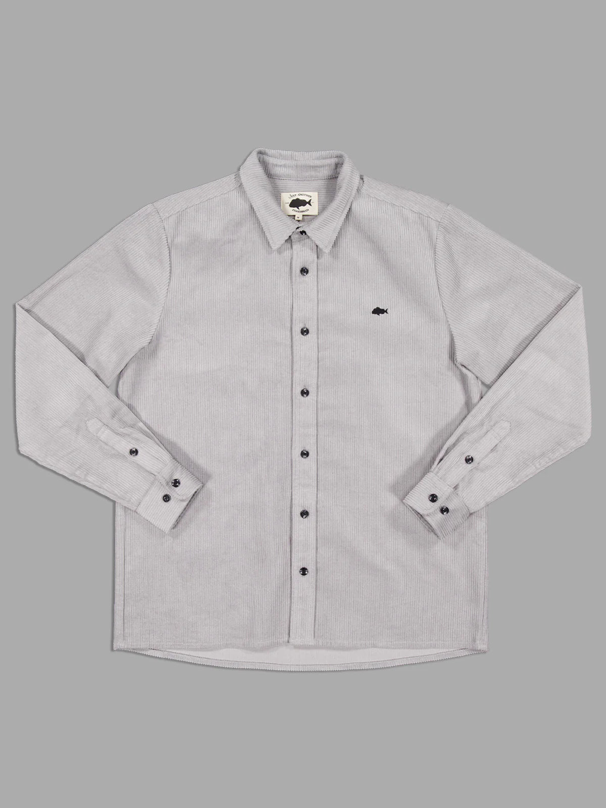 JUST ANOTHER FISHERMAN Boxy Ripple Shirt | Light Grey
