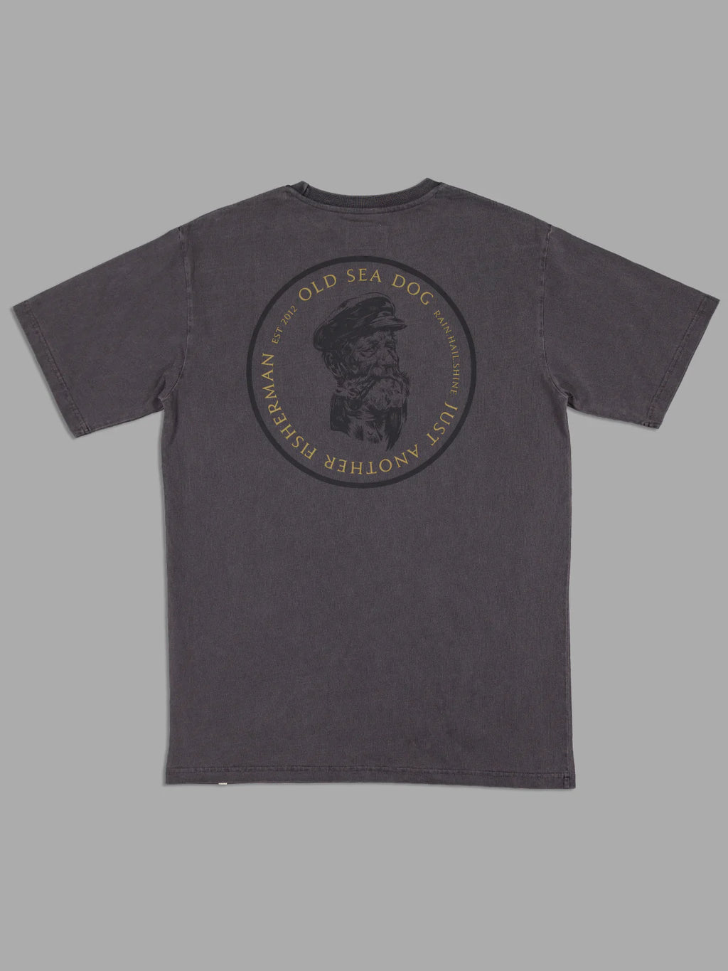 JUST ANOTHER FISHERMAN Old Sea Dog Tee | Aged Black