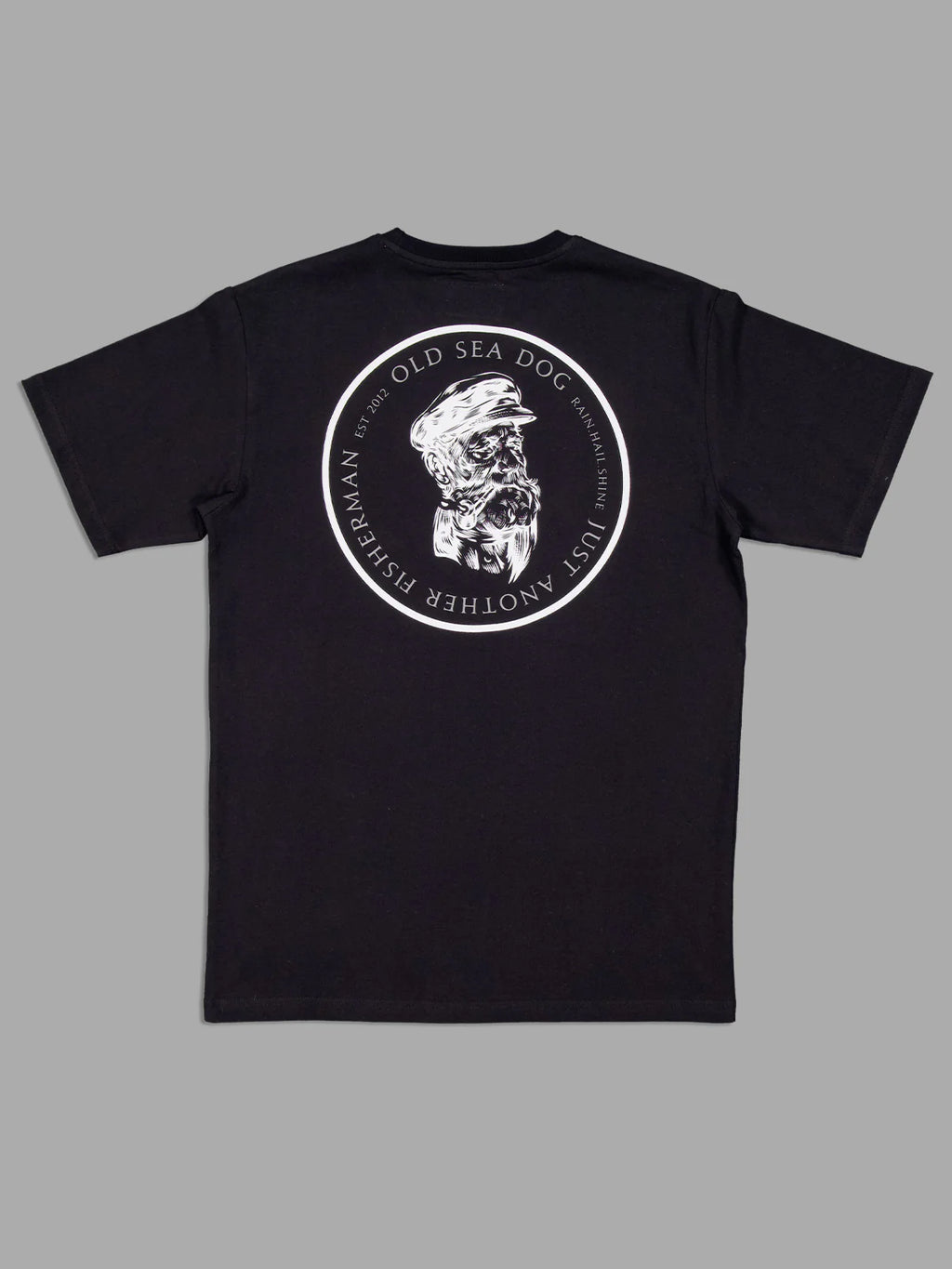 JUST ANOTHER FISHERMAN Old Sea Dog Sea Tee | Black