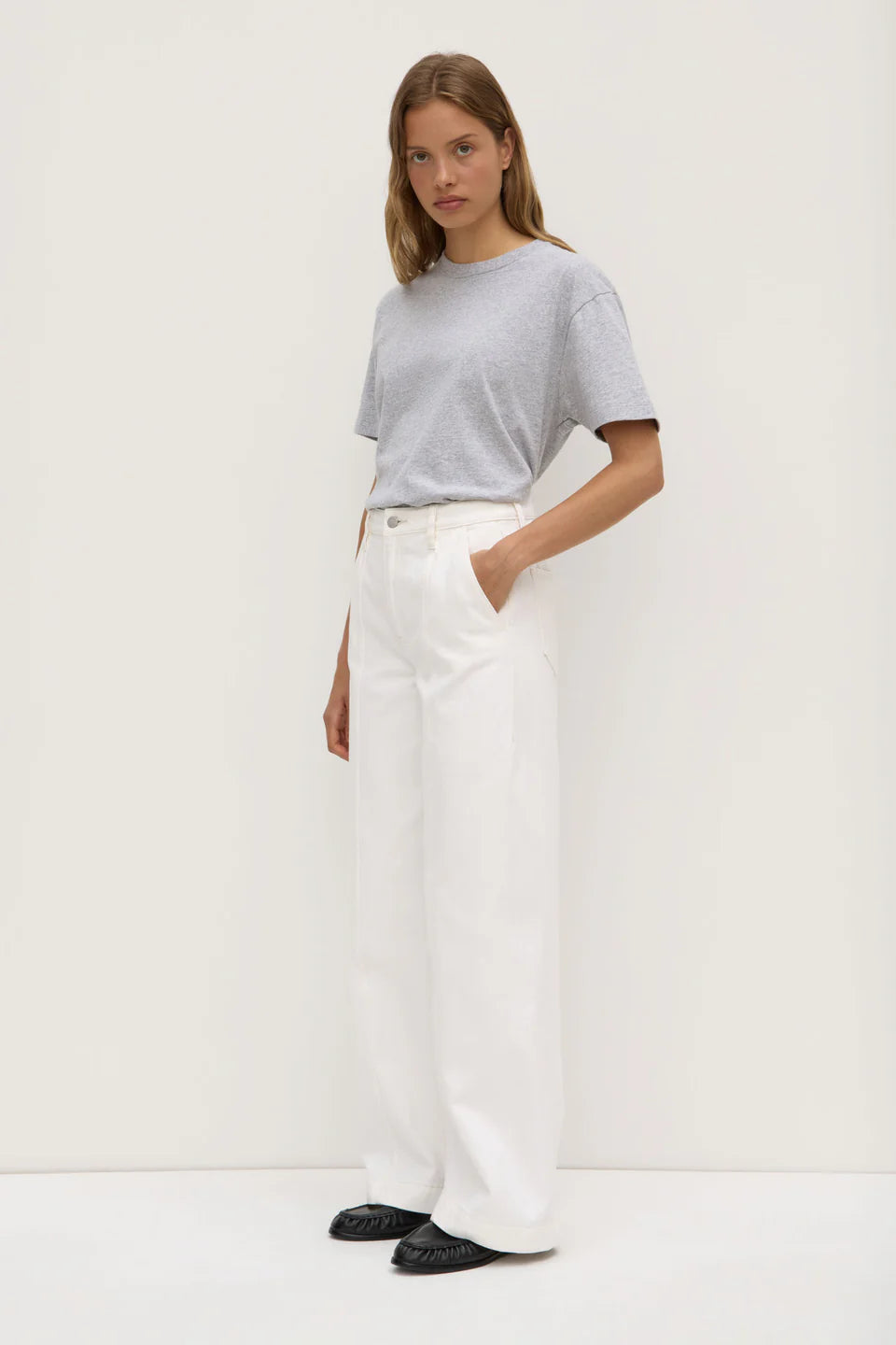 ASSEMBLY LABEL Lexi Wide Leg Jean | Vintage White