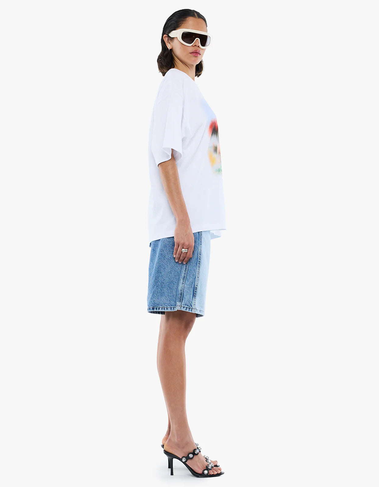 ENA PELLY Blurred Daisy Frame | White