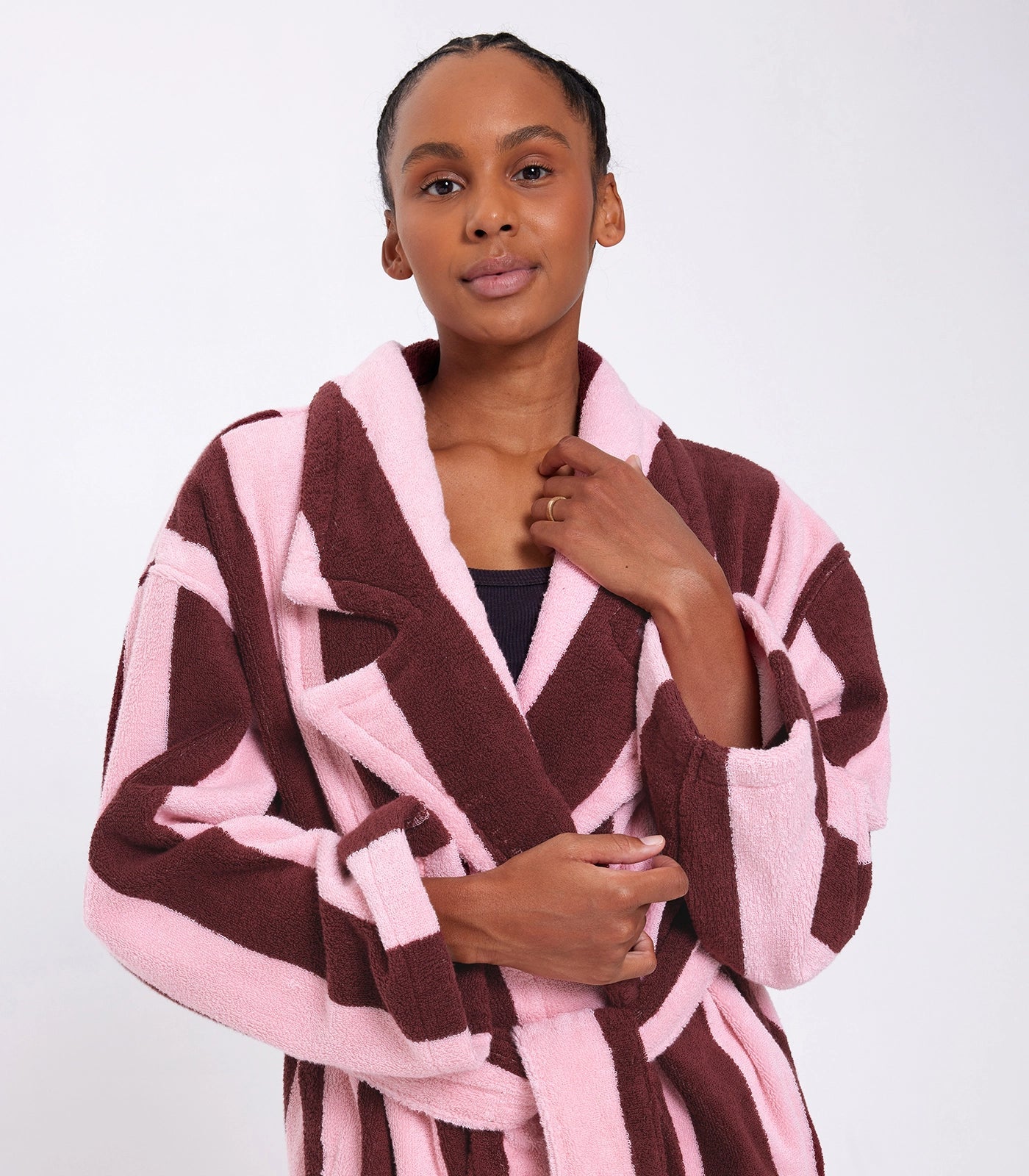 HOMMEY Robe | Rocky Road Stripe
