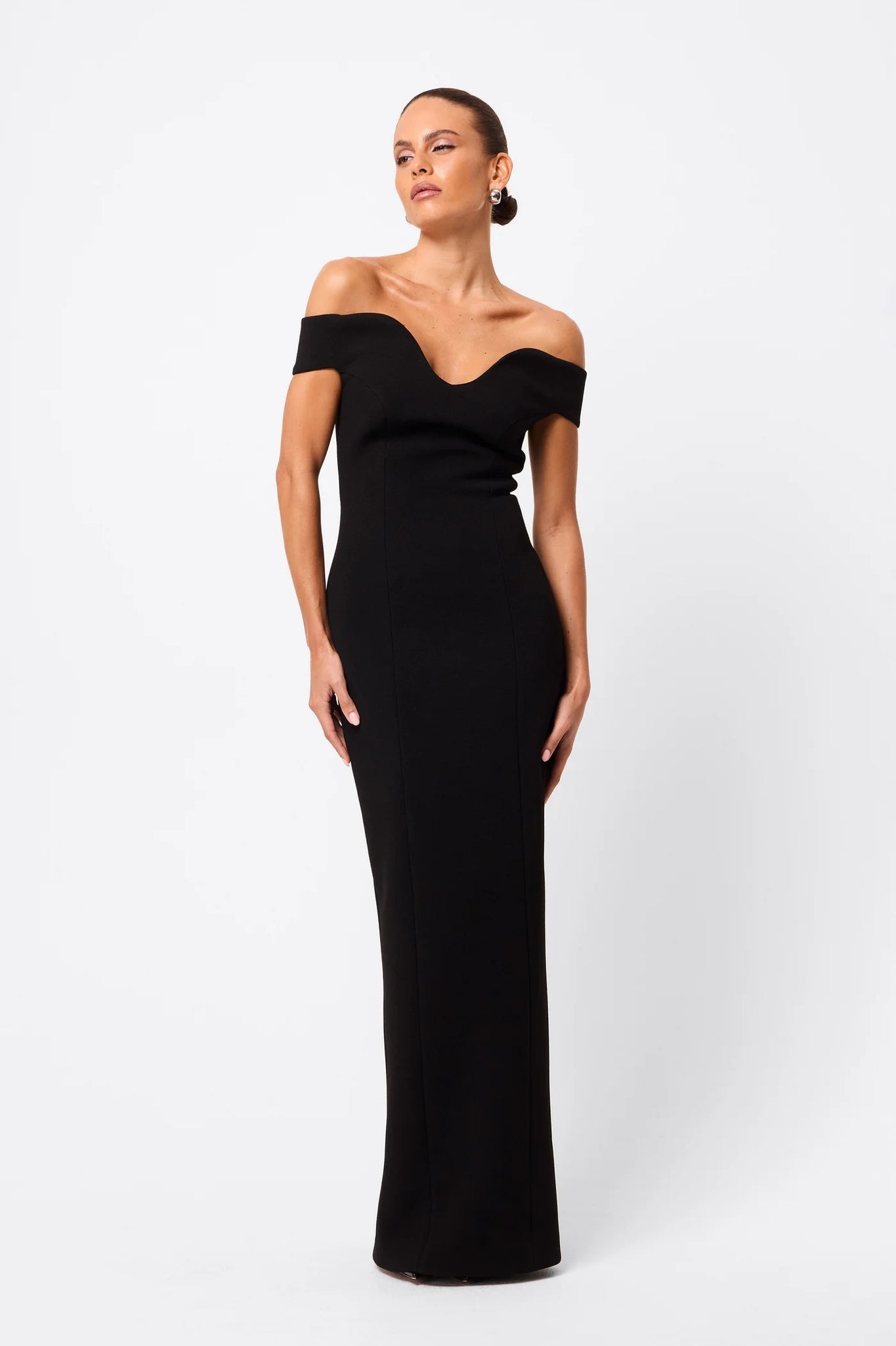 MOSSMAN Modernist Maxi Dress | Black
