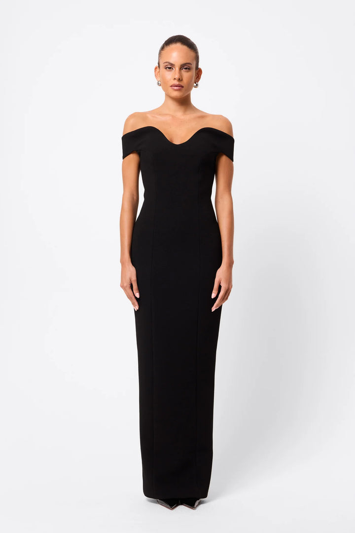 MOSSMAN Modernist Maxi Dress | Black