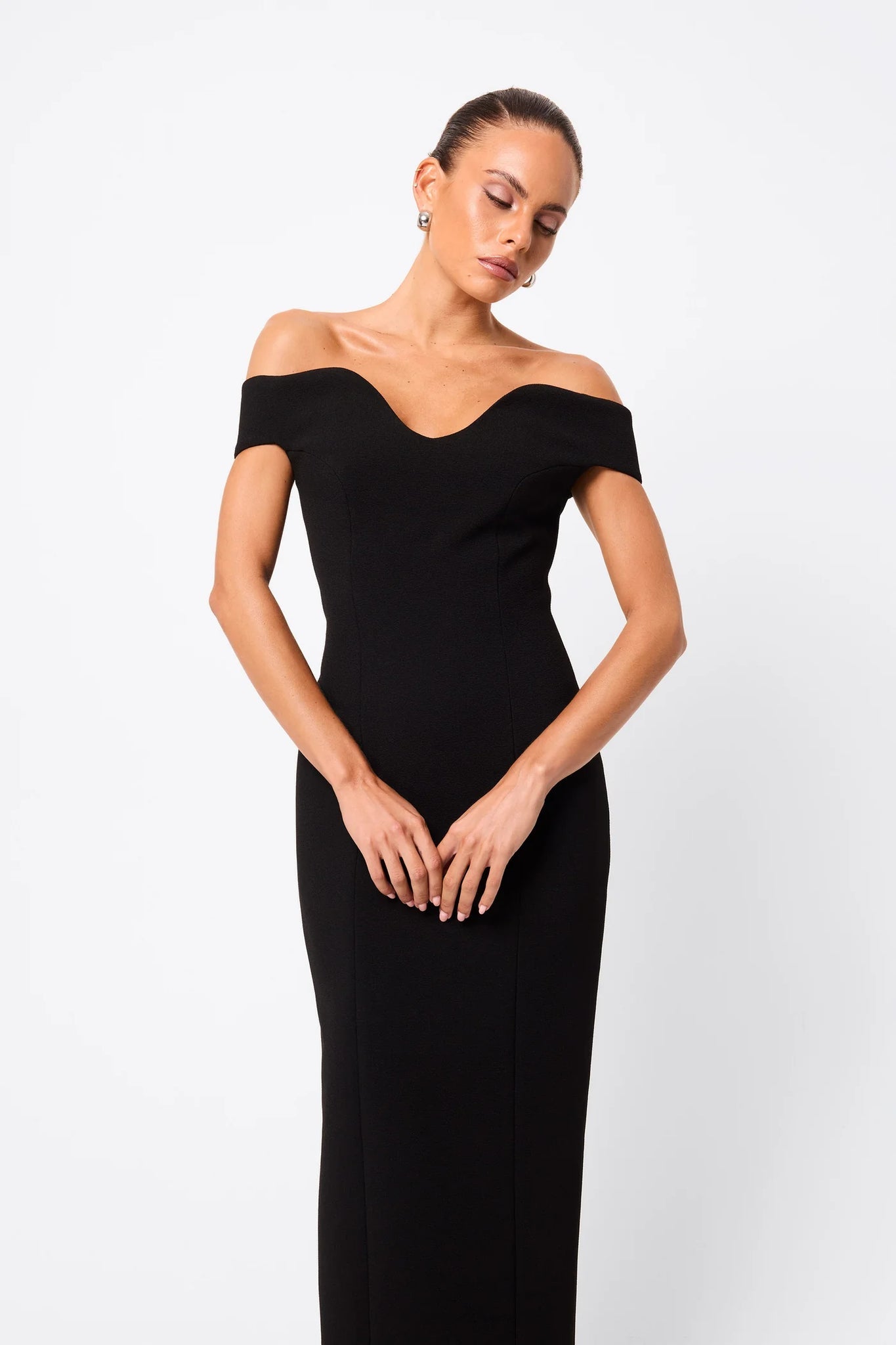 MOSSMAN Modernist Maxi Dress | Black