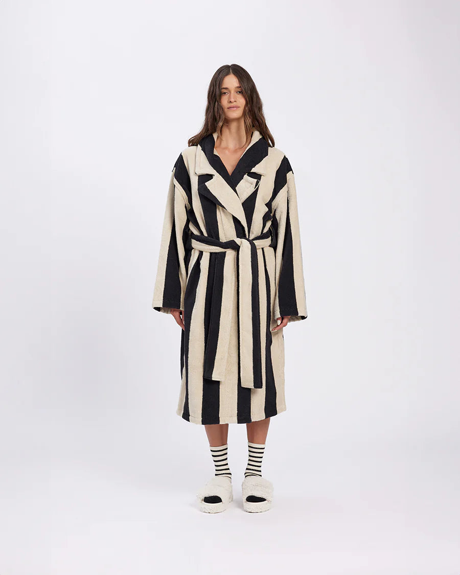 HOMMEY Robe | Vanilla Bean Stripe