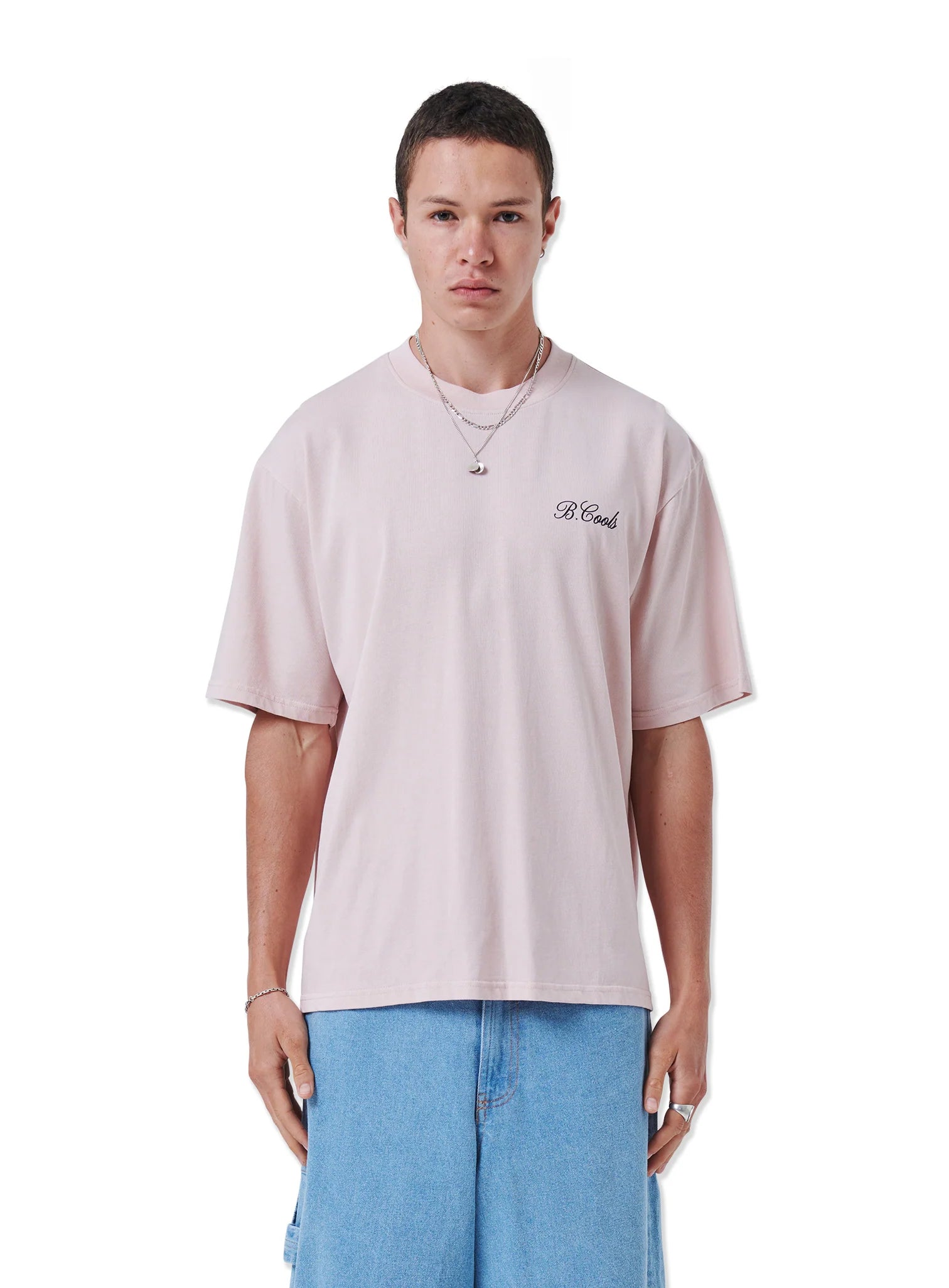 BARNEY COOLS Terrace Tee | Faded Pink