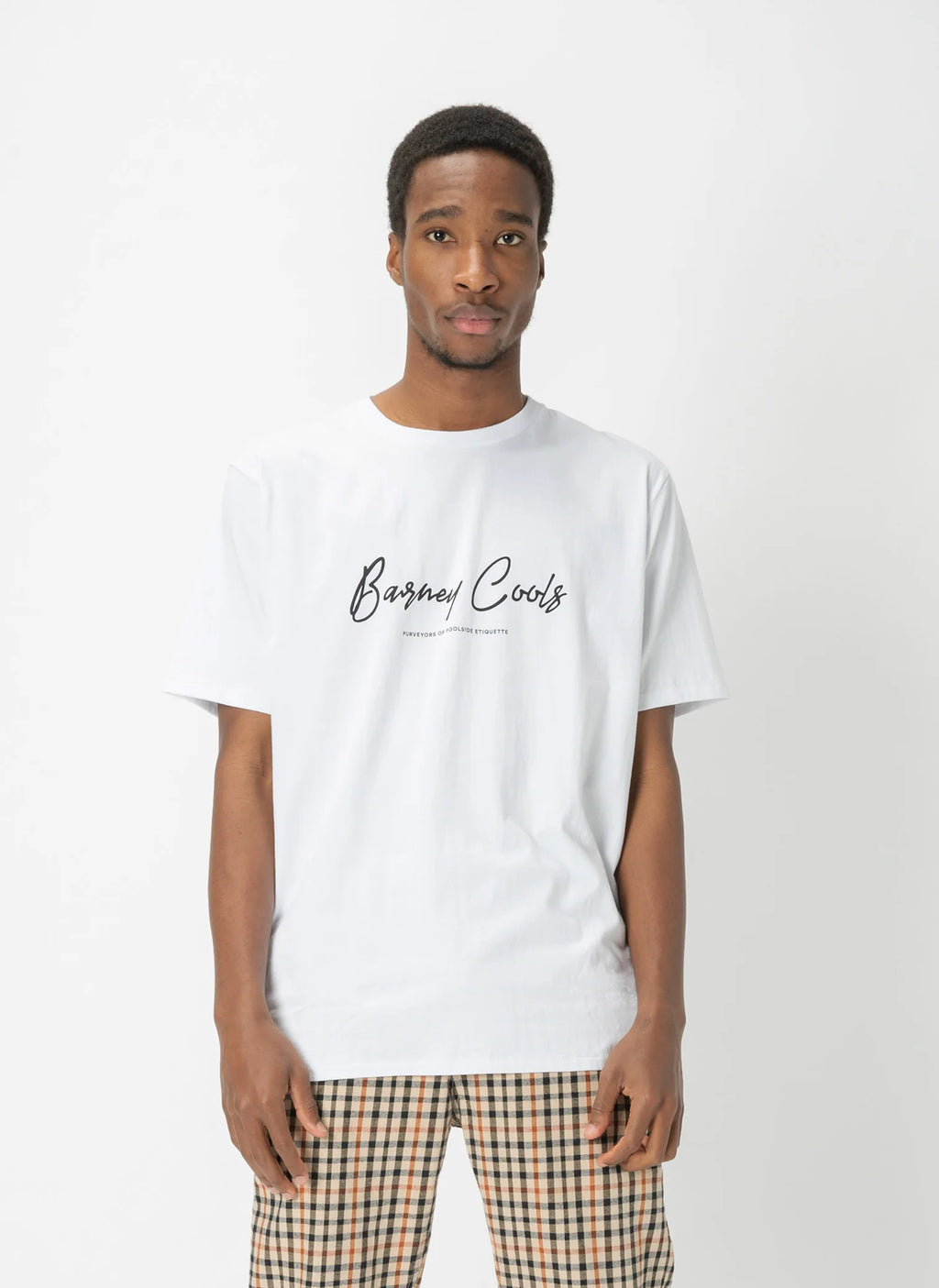 BARNEY COOLS Script Tee | White