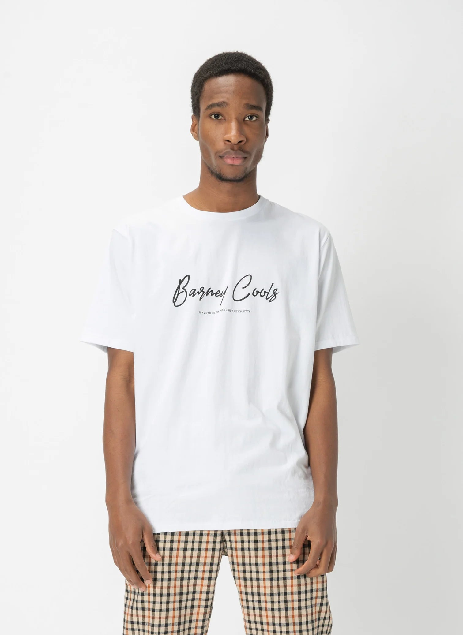 BARNEY COOLS Script Tee | White