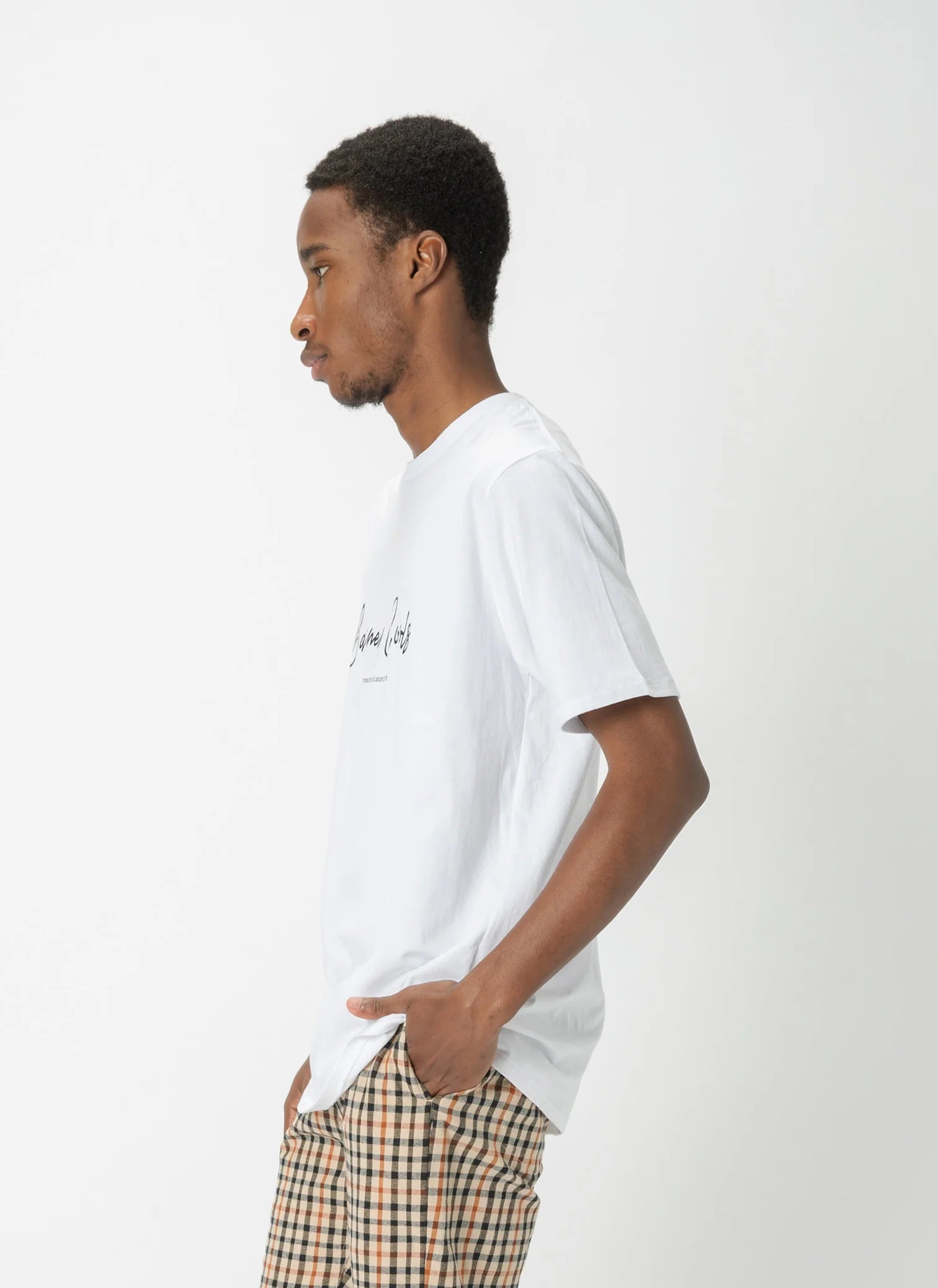 BARNEY COOLS Script Tee | White