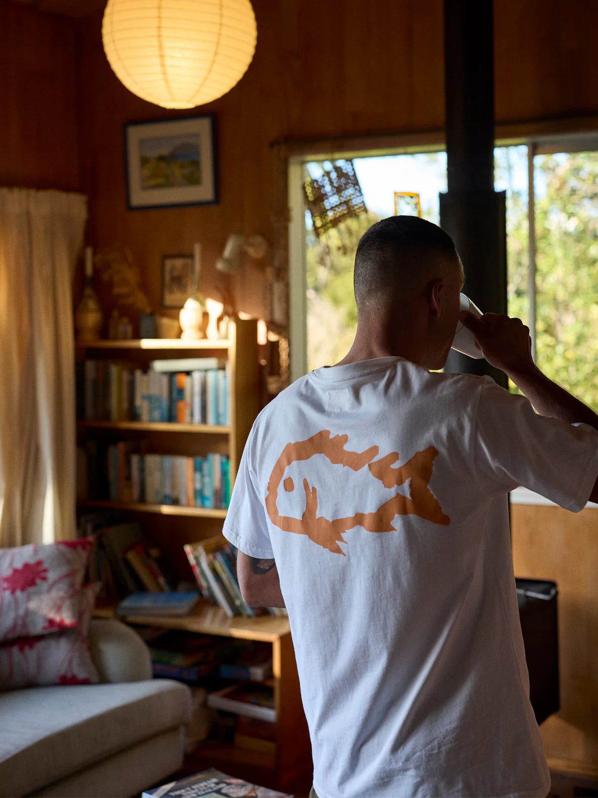 J.A.F Fly Sea Tee | Antique White