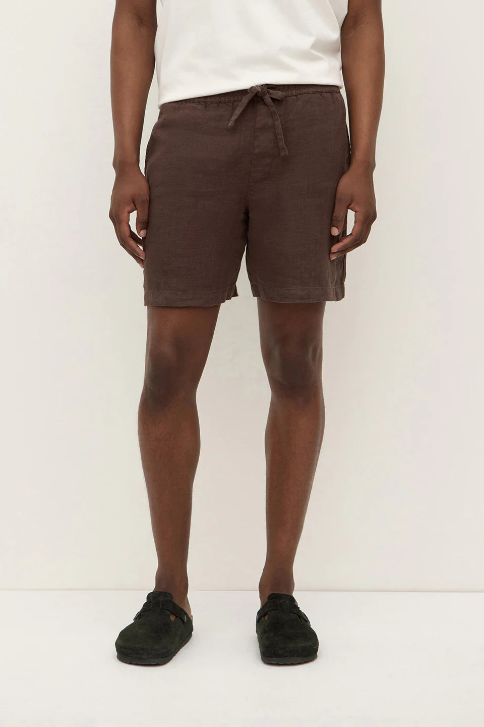 ASSEMBLY LABEL Tide Linen Short | Ganache