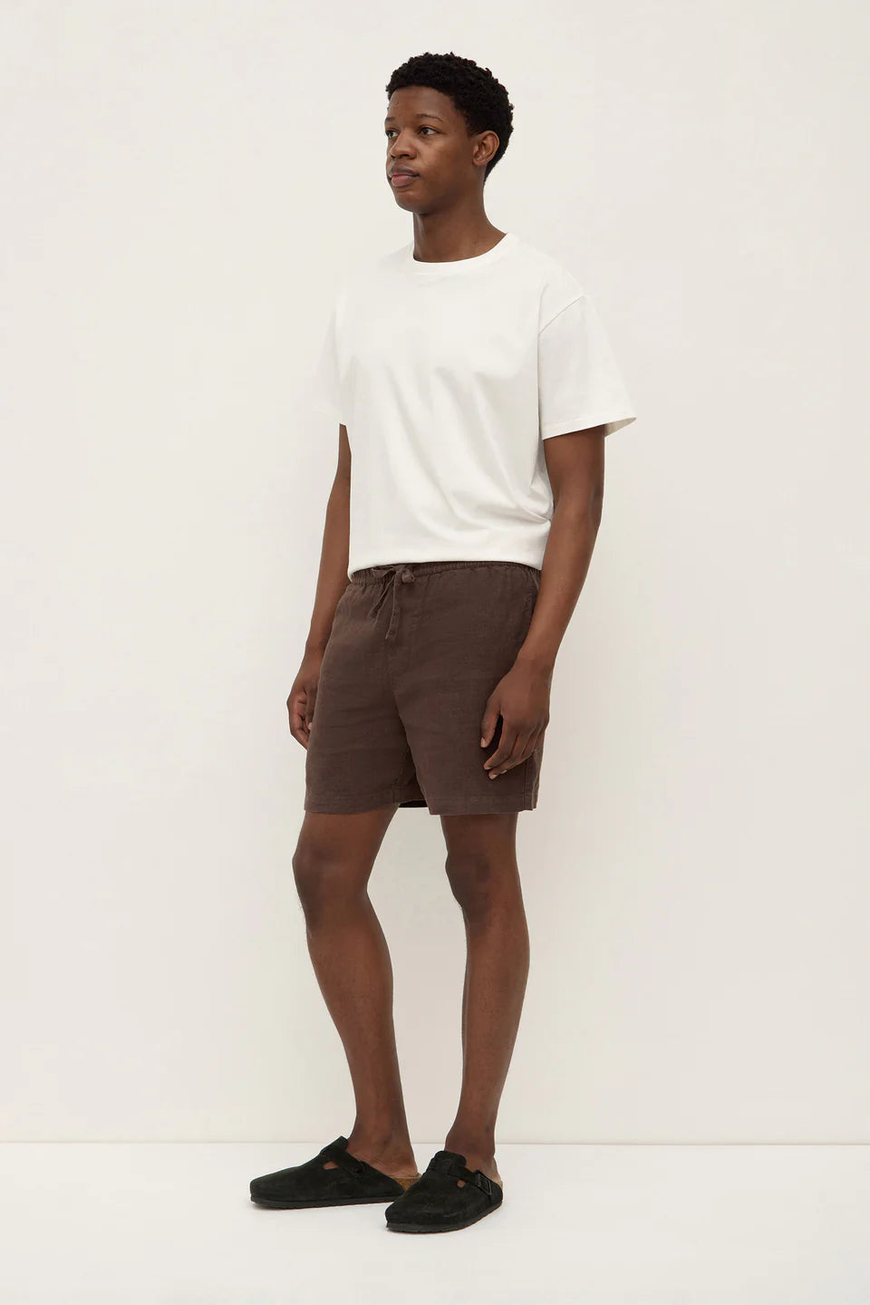 ASSEMBLY LABEL Tide Linen Short | Ganache