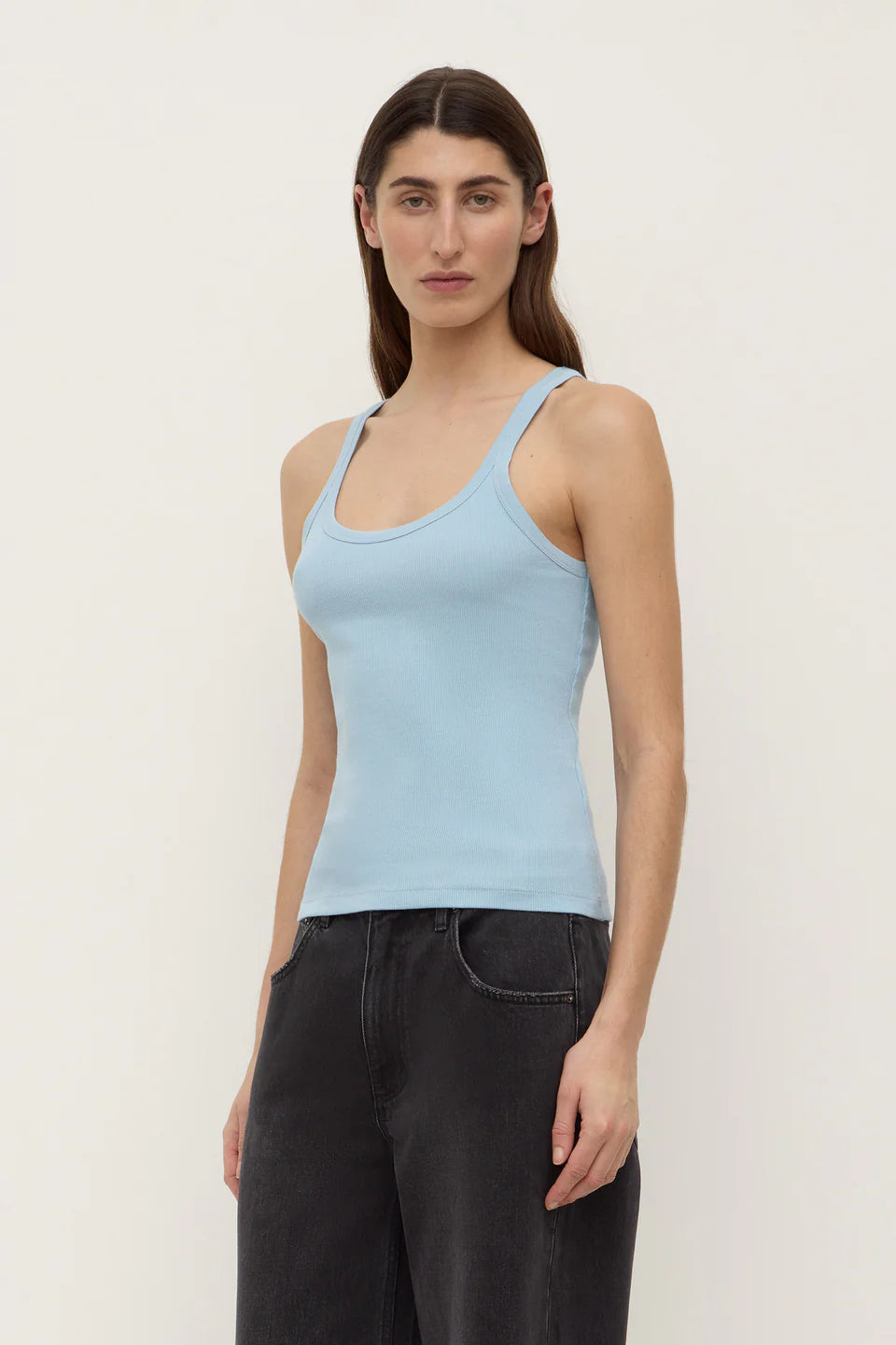 ASSEMBLY LABEL Charlie Rib Tank | Salt