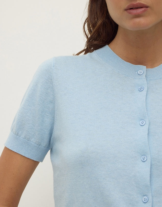 ASSEMBLY LABEL Serra Cotton Cashmere Cardigan | Salt