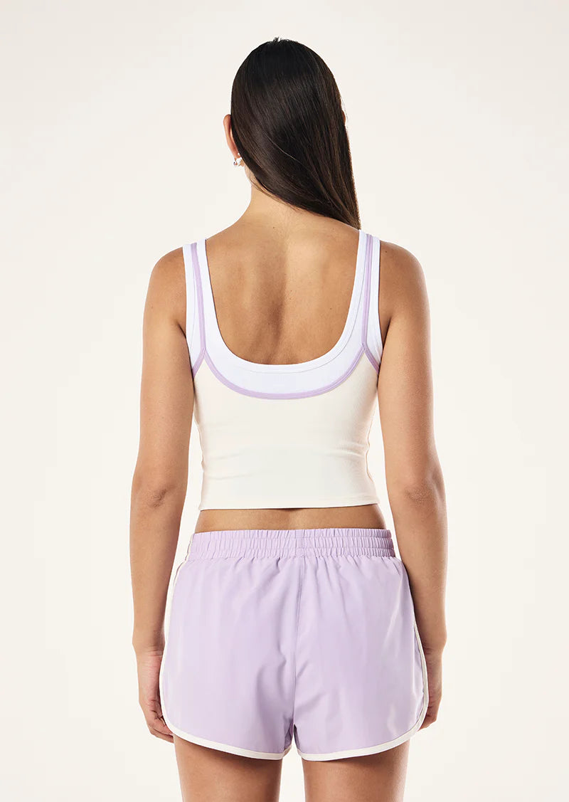 P.E NATION Forward Tank | Whisper White & Violet