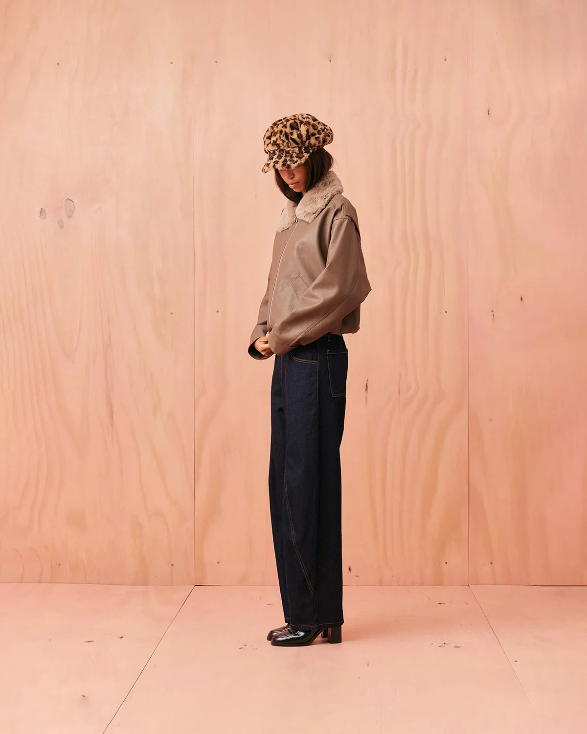 RUBY Bode Bomber Jacket | Hazelnut