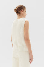 Load image into Gallery viewer, Charlotte Cotton Knit Vest | Cream
