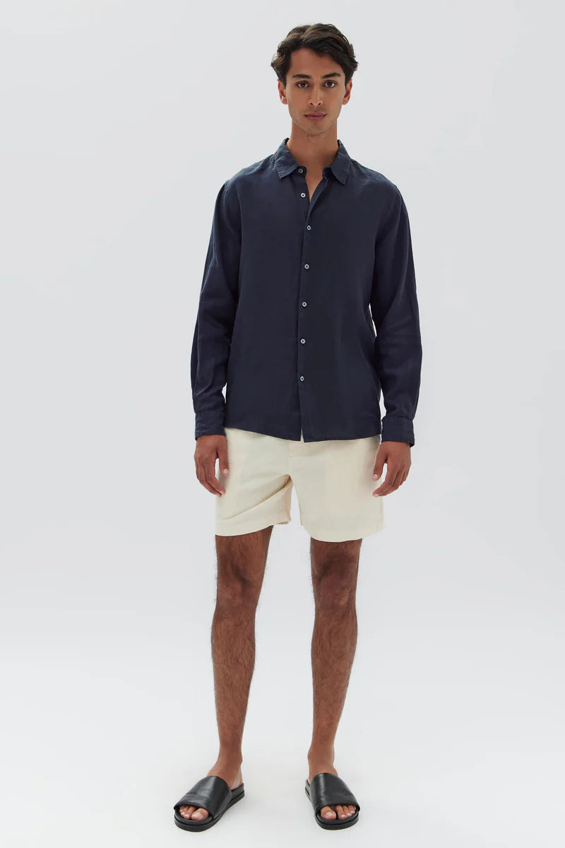 Kendall Linen L/S Shirt | True Navy