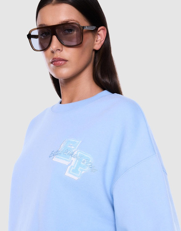 ENA PELLY Mila Oversized Sweater | Sky Blue