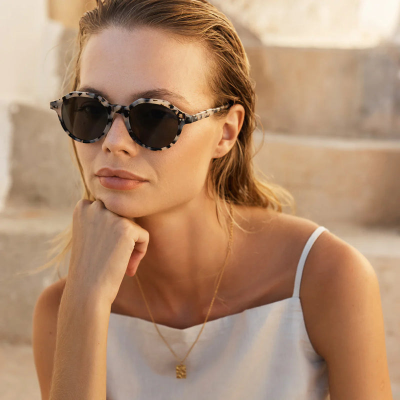 Apathy Sunglasses | White Tort