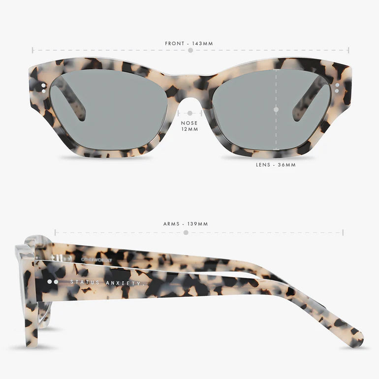 Otherworldly Sunglasses | White Tort