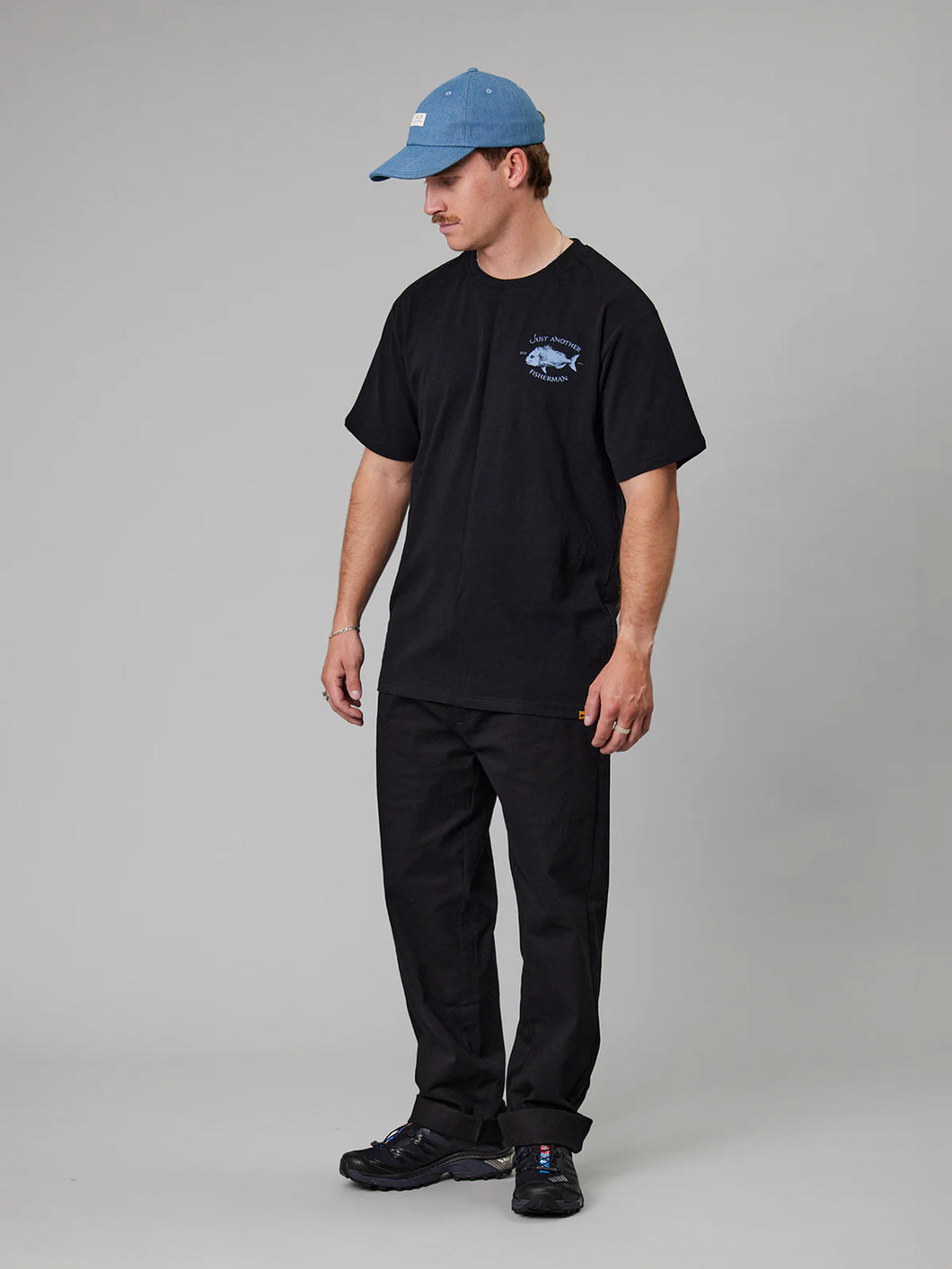 Snapper Logo Tee | Black/Blue