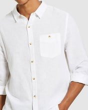 Load image into Gallery viewer, Men At Work L/S Hemp Shirt | White
