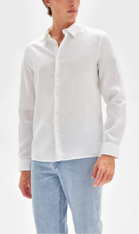 Casual Long-Sleeve Shirt - White