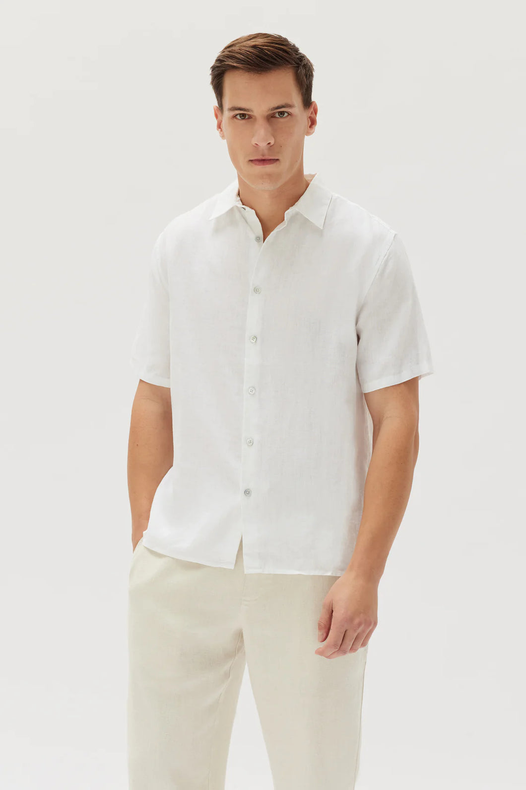 Casual Short Sleeve Shirt | White