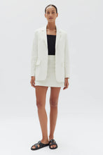 Load image into Gallery viewer, Leila Stripe Linen Skirt | Cream Pinstripe
