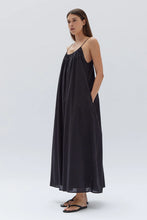 Load image into Gallery viewer, Rosalia Cotton Voile Maxi Dress | Black
