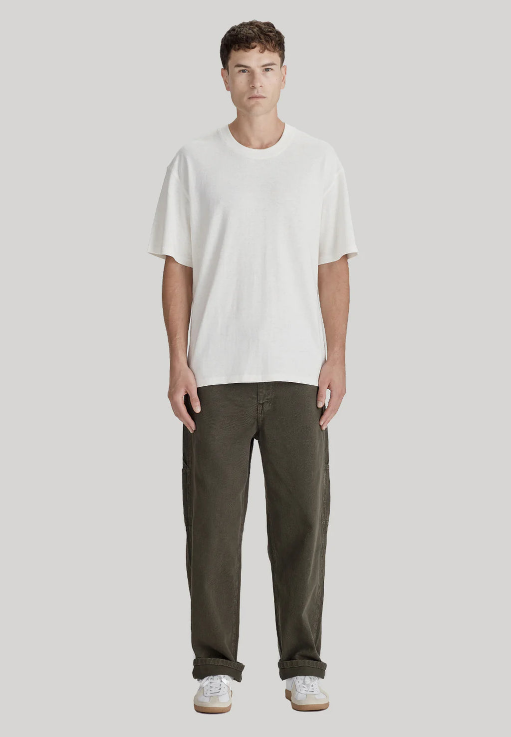 COMMONERS Hemp Jersey SS Tee | Rice White