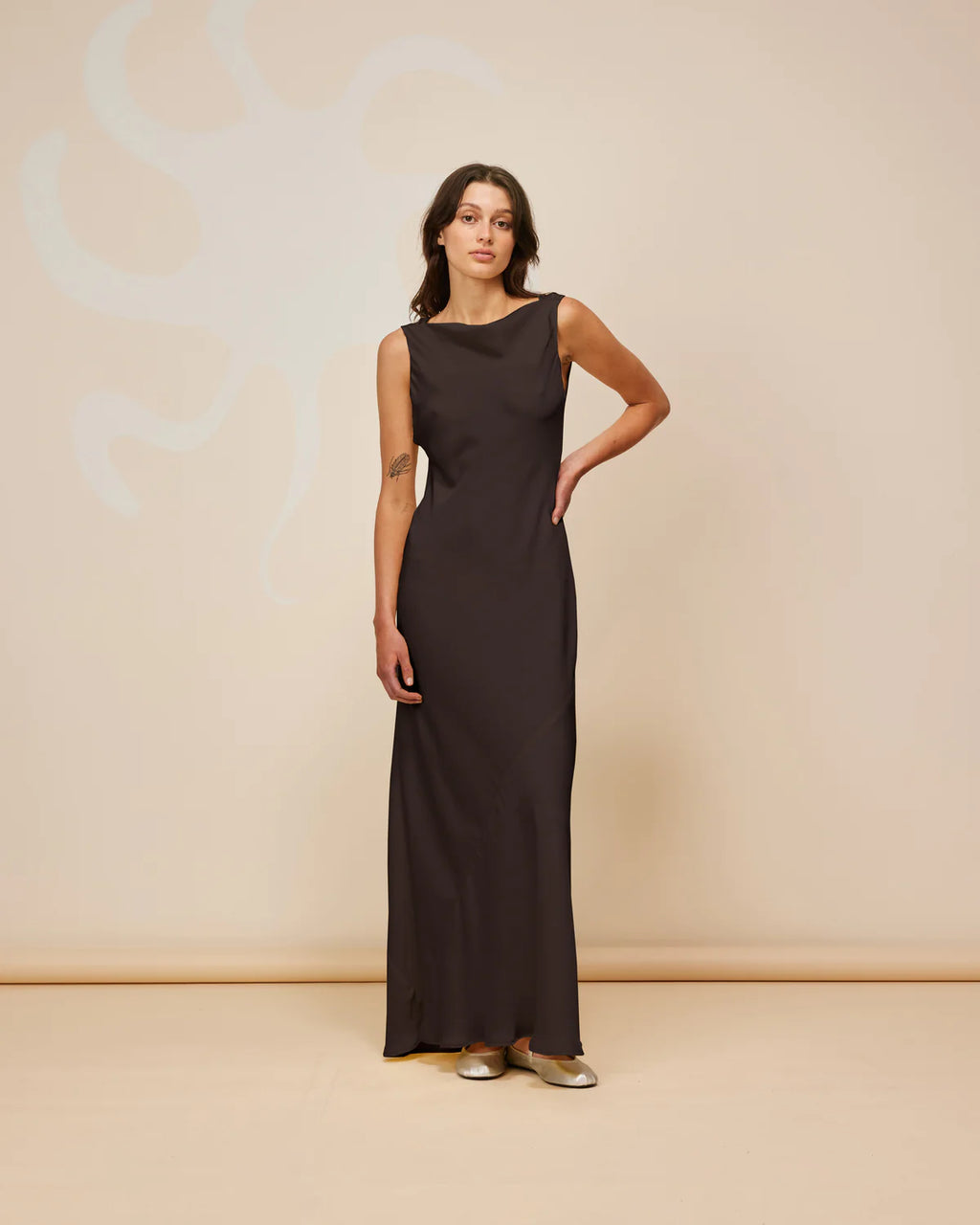 RUBY Firebird Cowl Gown | Espresso