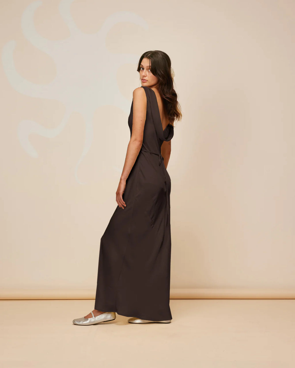 RUBY Firebird Cowl Gown | Espresso