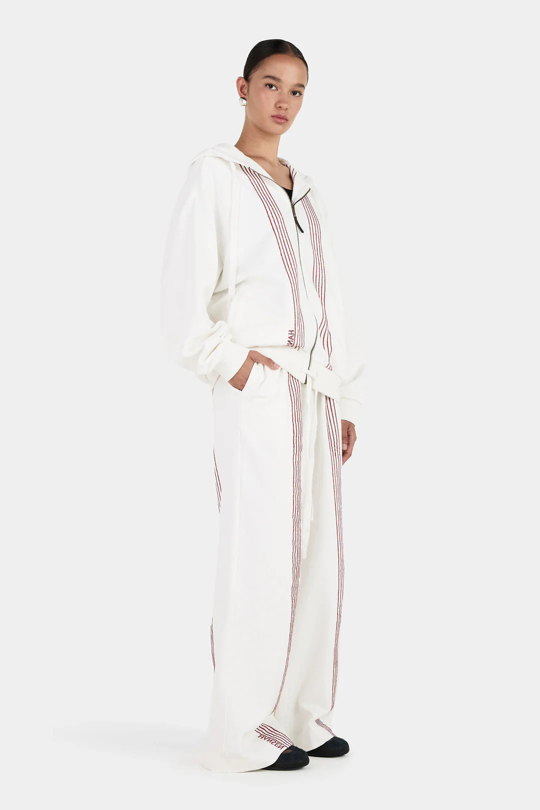 HANSEN & GRETEL Rhya Embroidered Hoodie | Cream