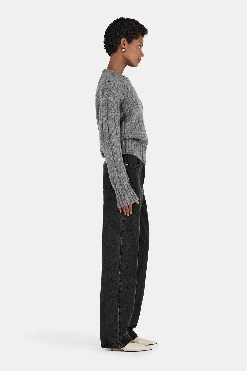 HANSEN & GRETEL Stevie Knit Jumper | Grey Marle