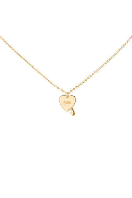 Crying Heart Necklace | Gold