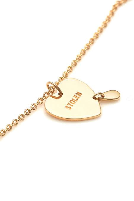 Crying Heart Necklace | Gold