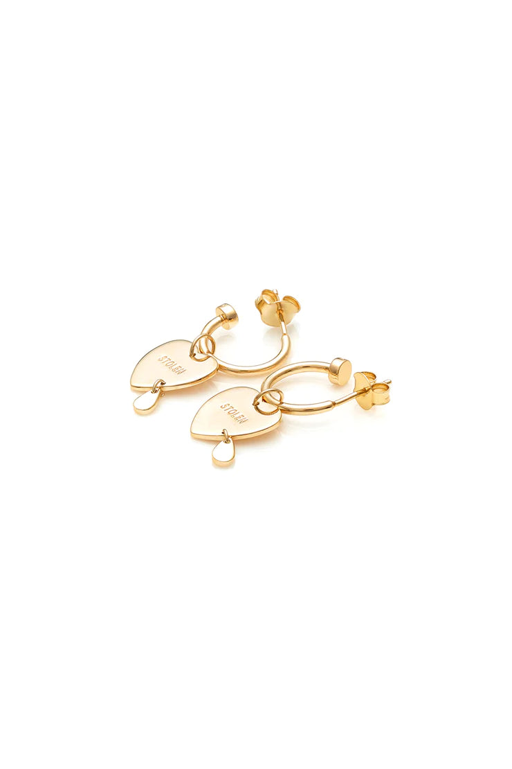 Crying Heart Anchor Sleeper | Gold Plated