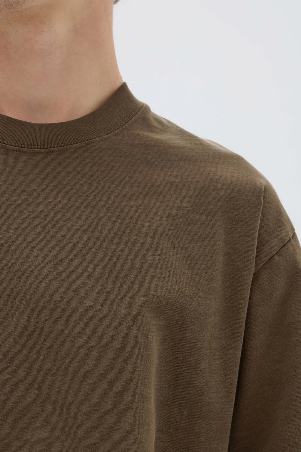 Dylan Slub Oversized Short Sleeve Tee | Military