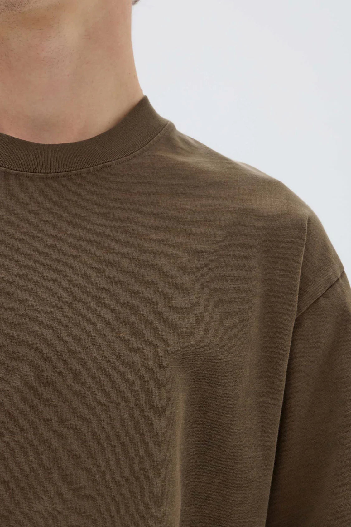 Dylan Slub Oversized Short Sleeve Tee | Military
