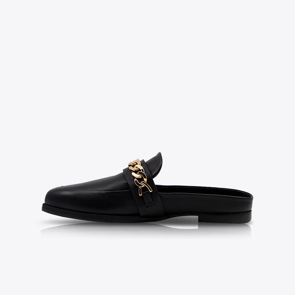 Tuesday Chain Slide | Black/Gold