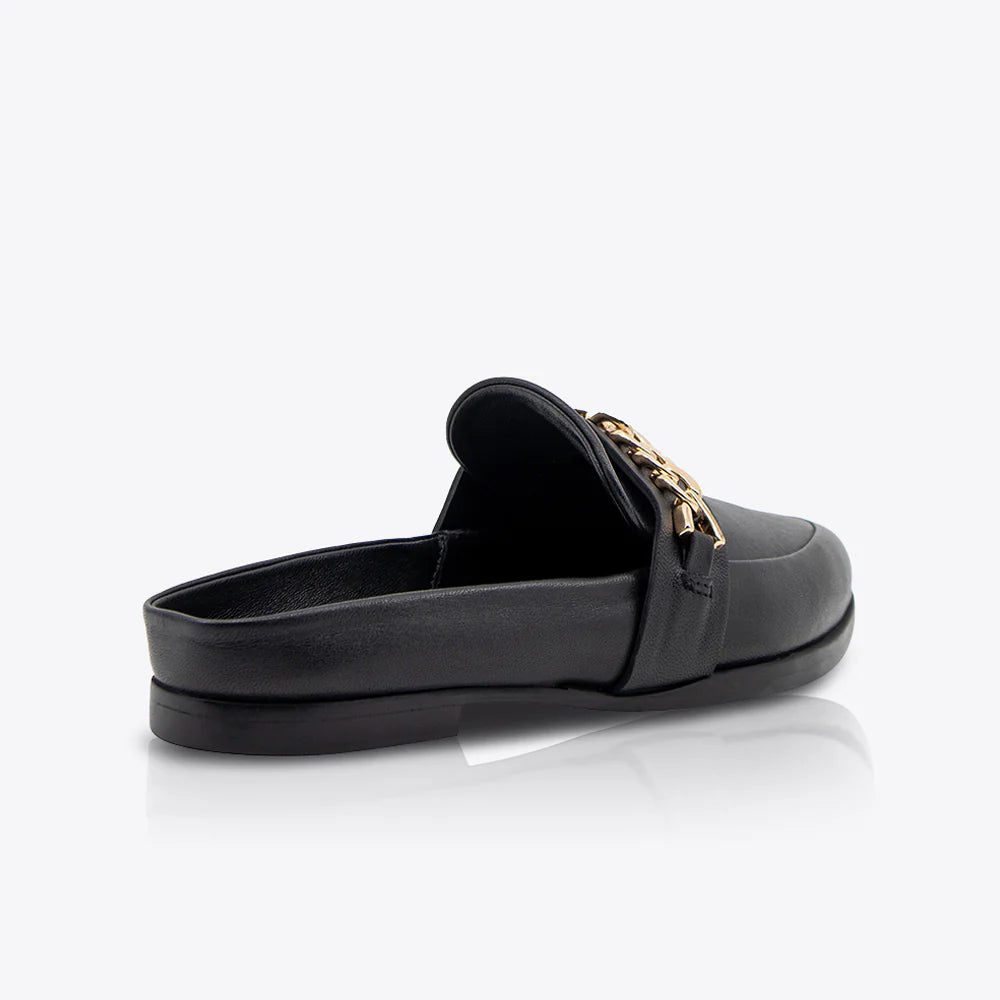 Tuesday Chain Slide | Black/Gold