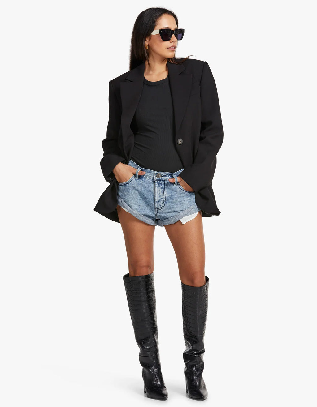 ONE TEASPOON Bandits Low Rise Denim Short | Salty Dog