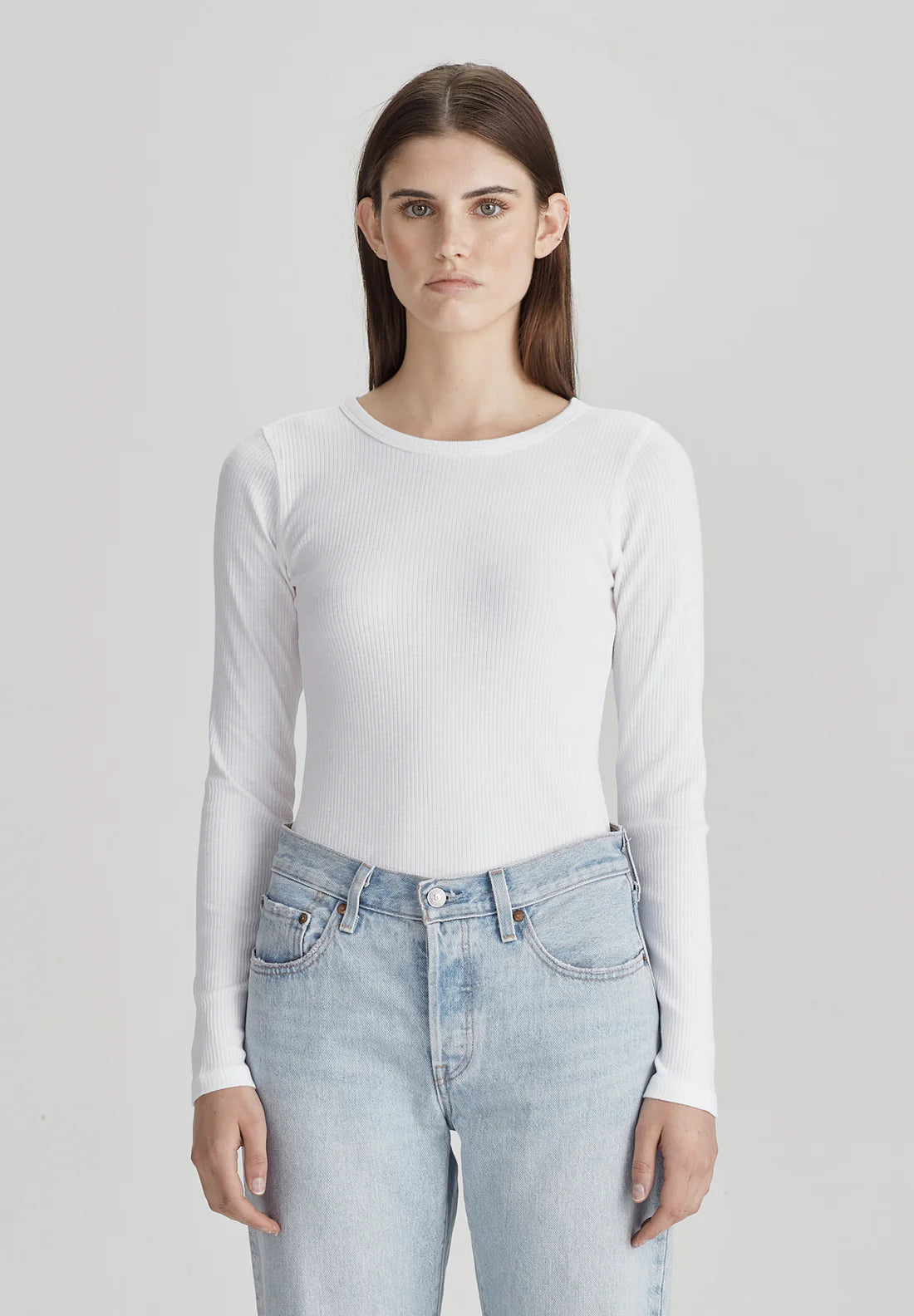COMMONERS Base Rib Long Sleeve | White